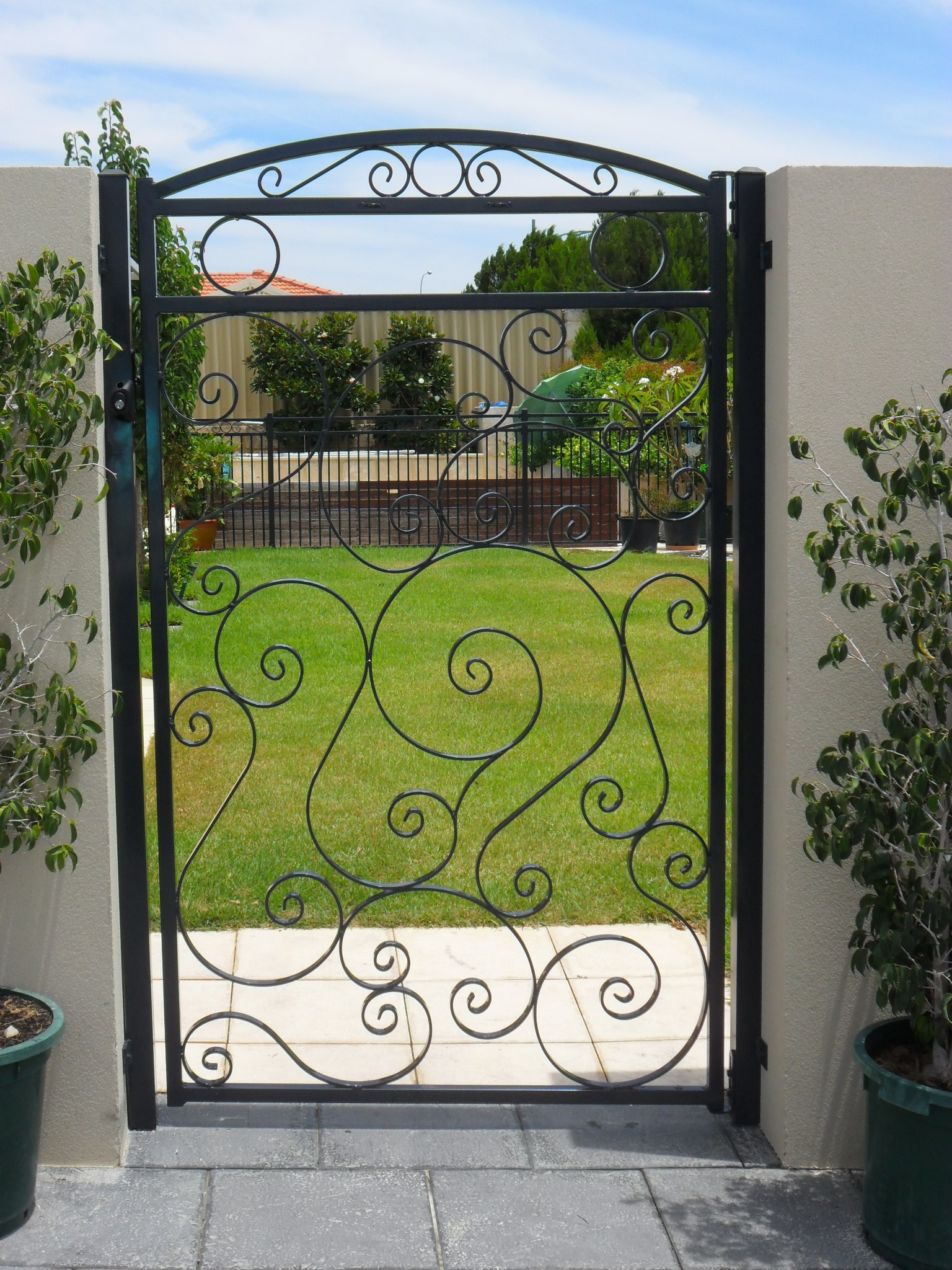 Custom swing gate by Craftsman Fencing