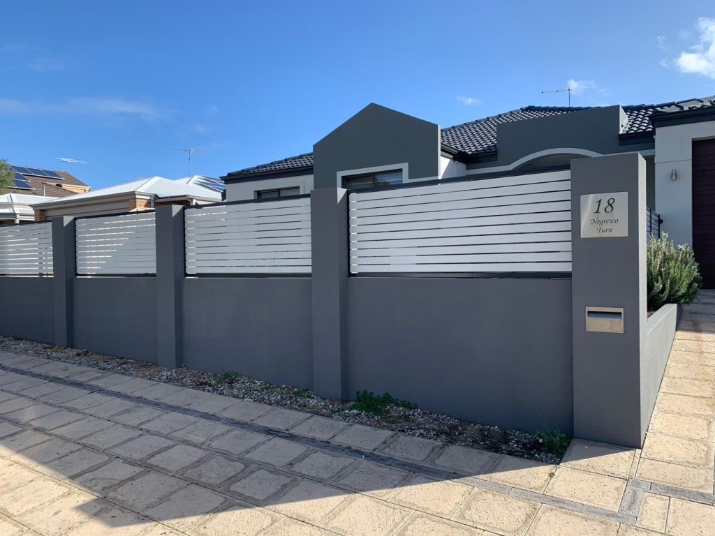 Slat Fence Install in Currambine
