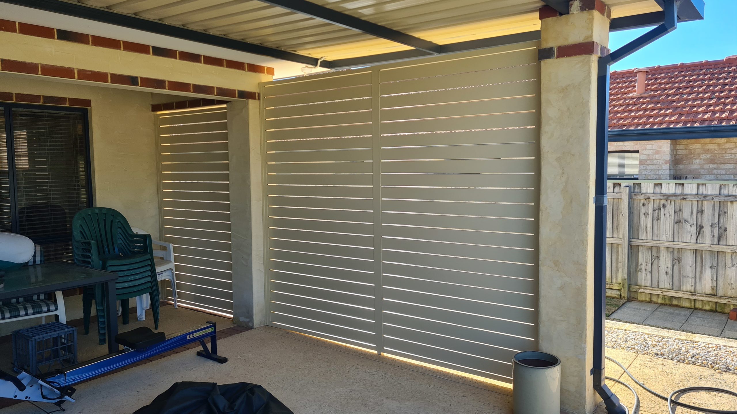 Aluminium Slat Screen Install in Joondalup — Craftsman Fencing, Perth