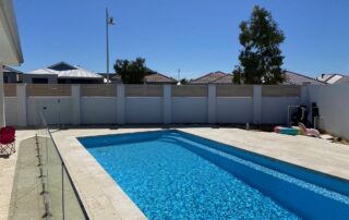 woodgrain slat infill fencing in Banksia Grove