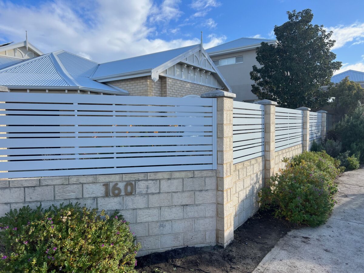 Aluminium Slat Fencing in Darch | Craftsman Fencing Perth