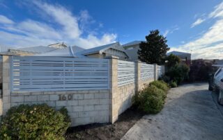 Aluminium Slat Fencing in Darch