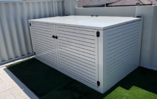 Aluminium Slat Pool Pump Enclosure Installation in Iluka