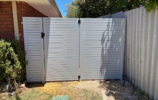 Aluminium Slat Gates Installed in Hillarys